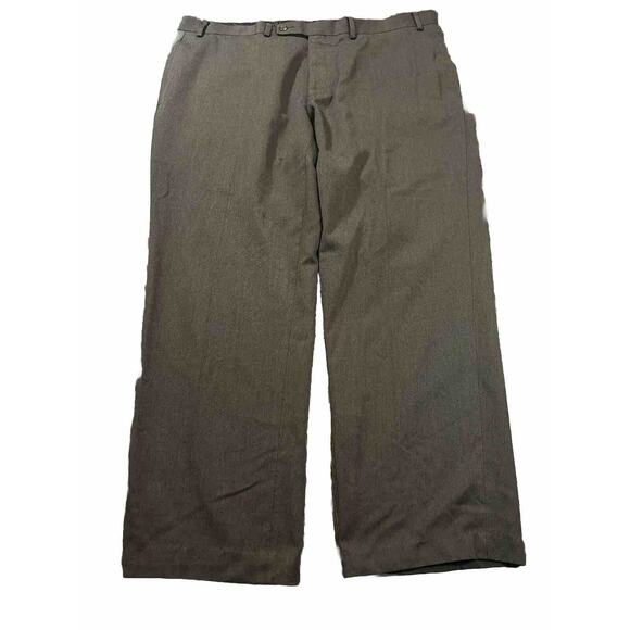 Ralph Lauren Mens Dress Pants Olive Green Stretch Straight Flat Front‎ 40x30 - Picture 1 of 7